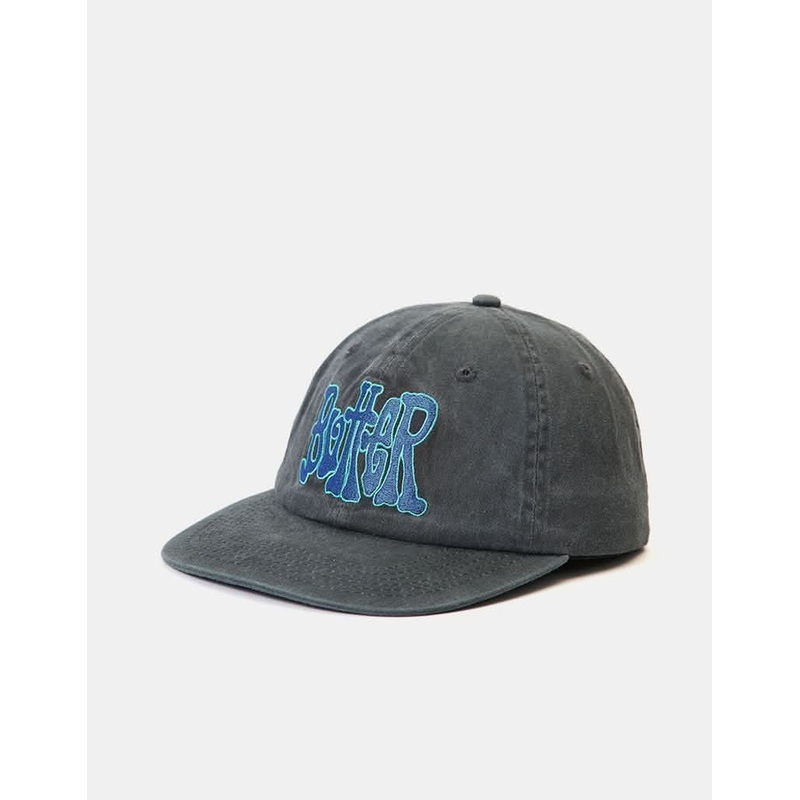 Butter Goods Tour 6-Panel Cap – Washed Black