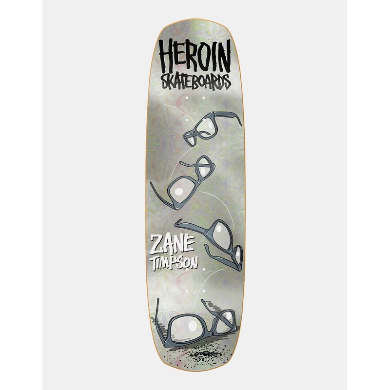 Heroin Zane Timpson Glasses Holo FoilSkateboard Deck – 9″