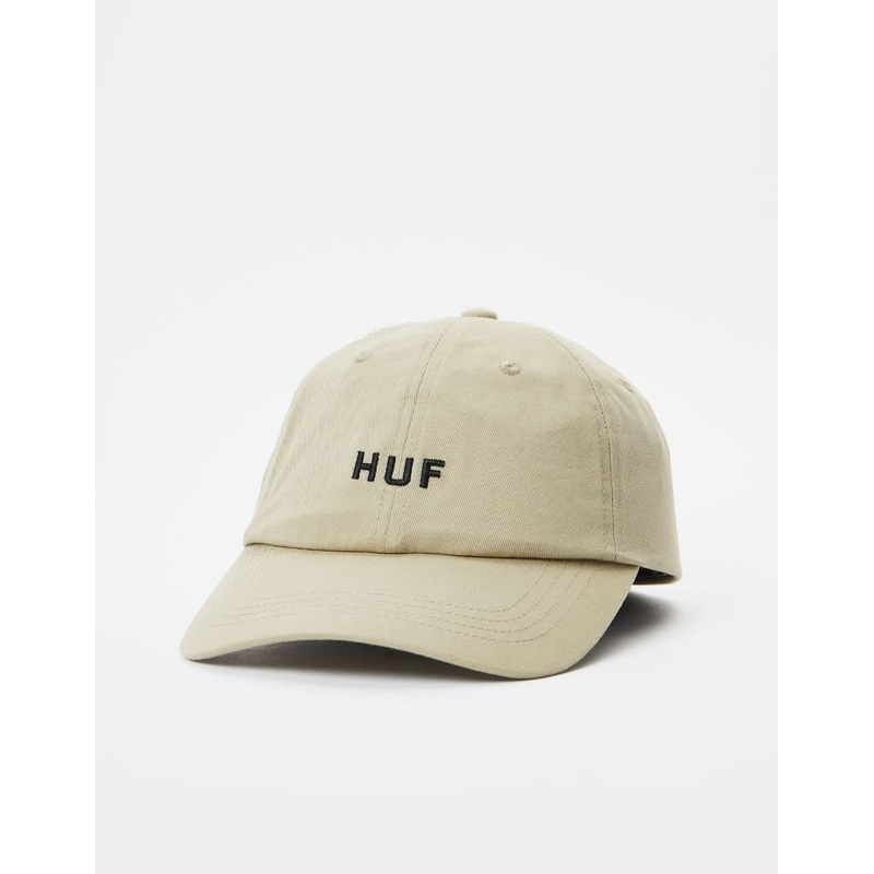 HUF OG Logo Curved Visor Cap – Oatmeal