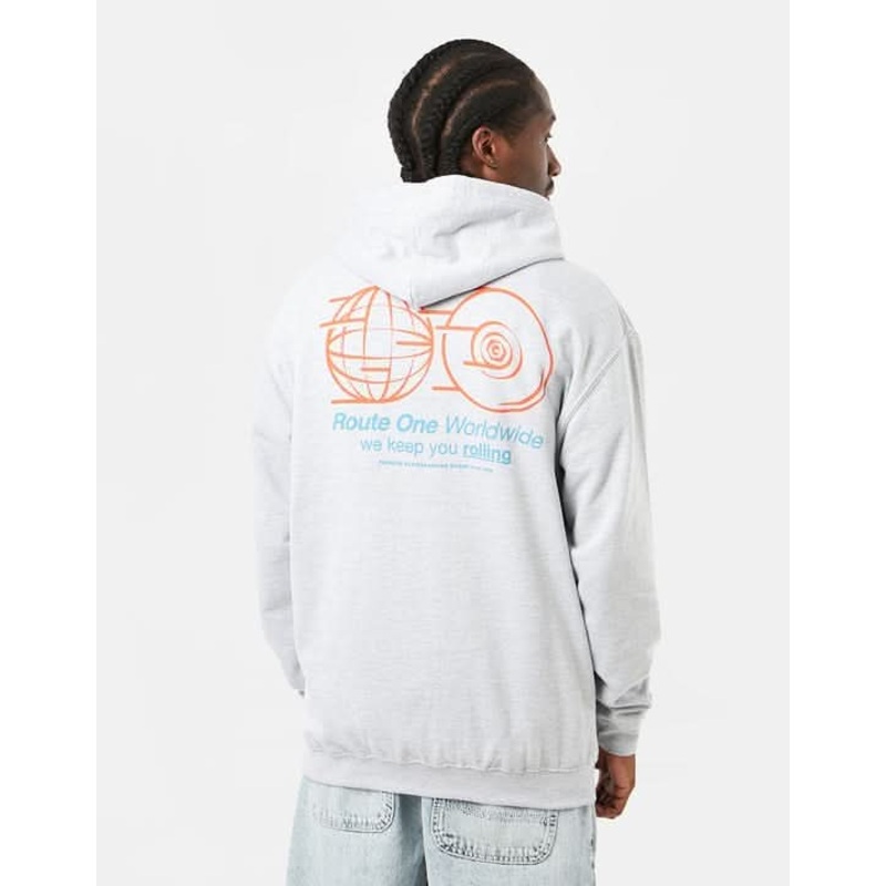 Route One Keep You Rolling Pullover Hoodie – Heather Grey