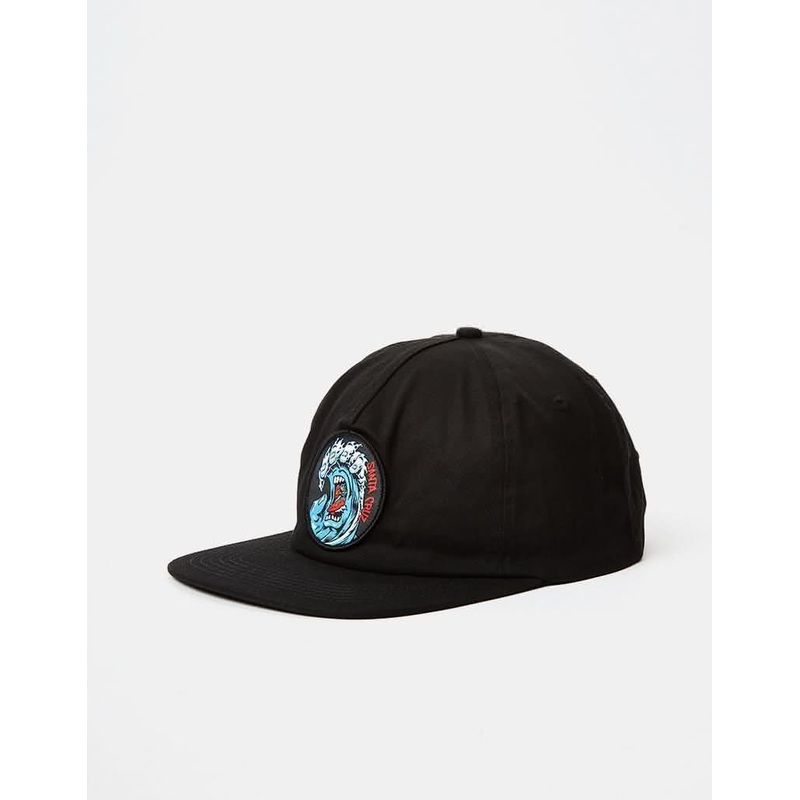 Santa Cruz Screaming Wave Snapback Cap – Black