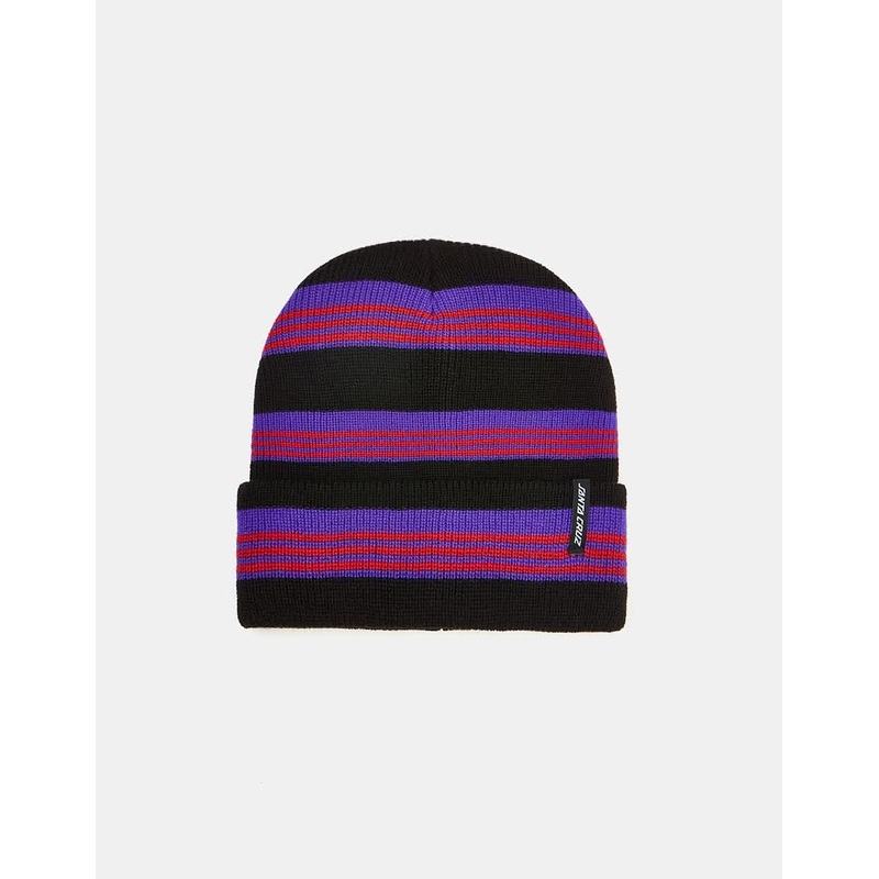 Santa Cruz Seacliff Beanie – Black Stripe