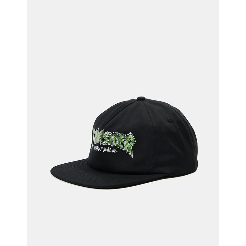 Thrasher Brick Snapback Cap – Black