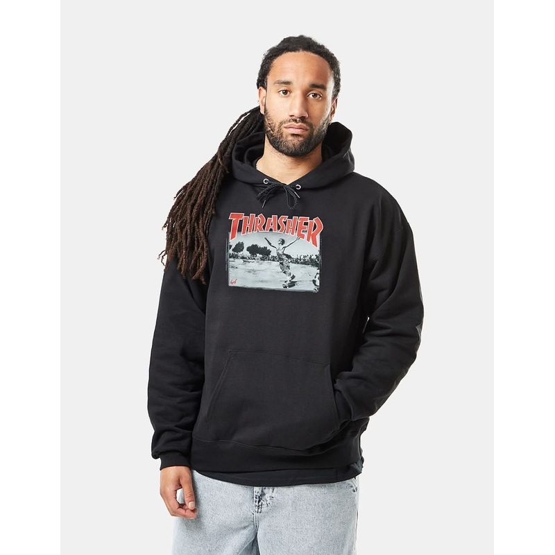 Thrasher Jake Dish Pullover Hoodie – Black