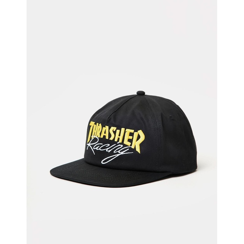 Thrasher Racing Snapback Cap – Black