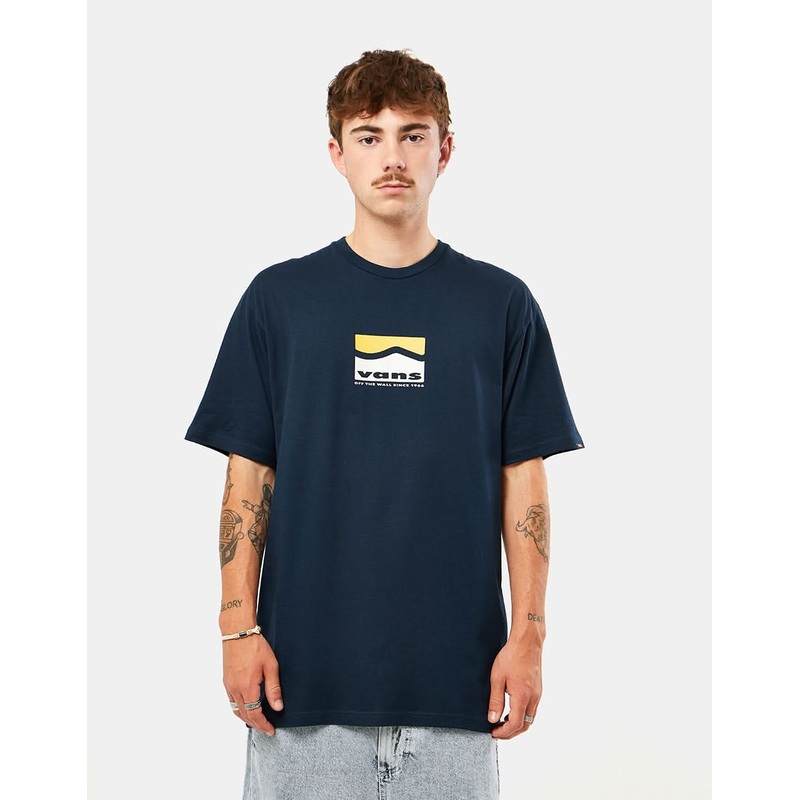 Vans Center Sidestripe T-Shirt – Navy