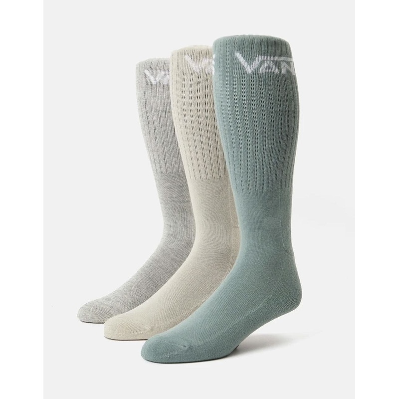 Vans Classic Crew 3 Pack Socks – Chinois Green