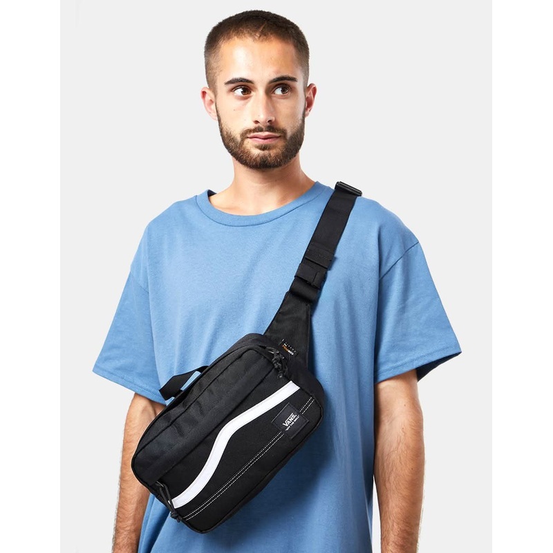 Vans Construct Cross Body Bag – Black-White