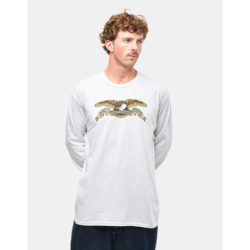 Anti Hero Eagle L/S T-Shirt – Ash/Black