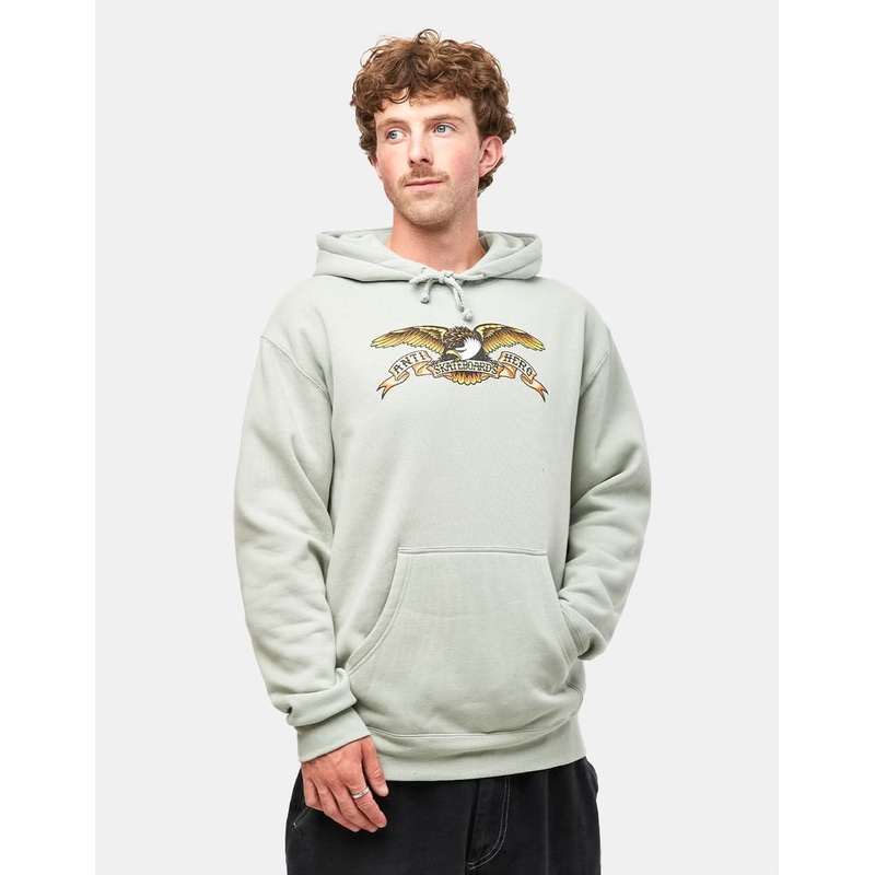 Anti Hero Eagle Pullover Hoodie – Dusty Sage/Black