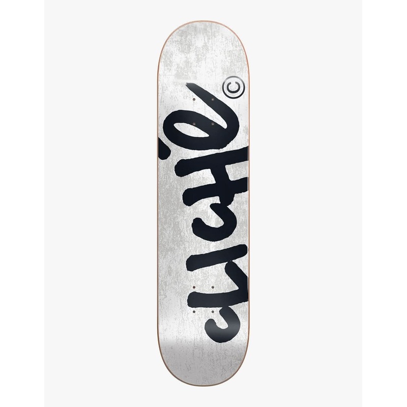 Clich Handwritten White RHM Skateboard Deck – 8″