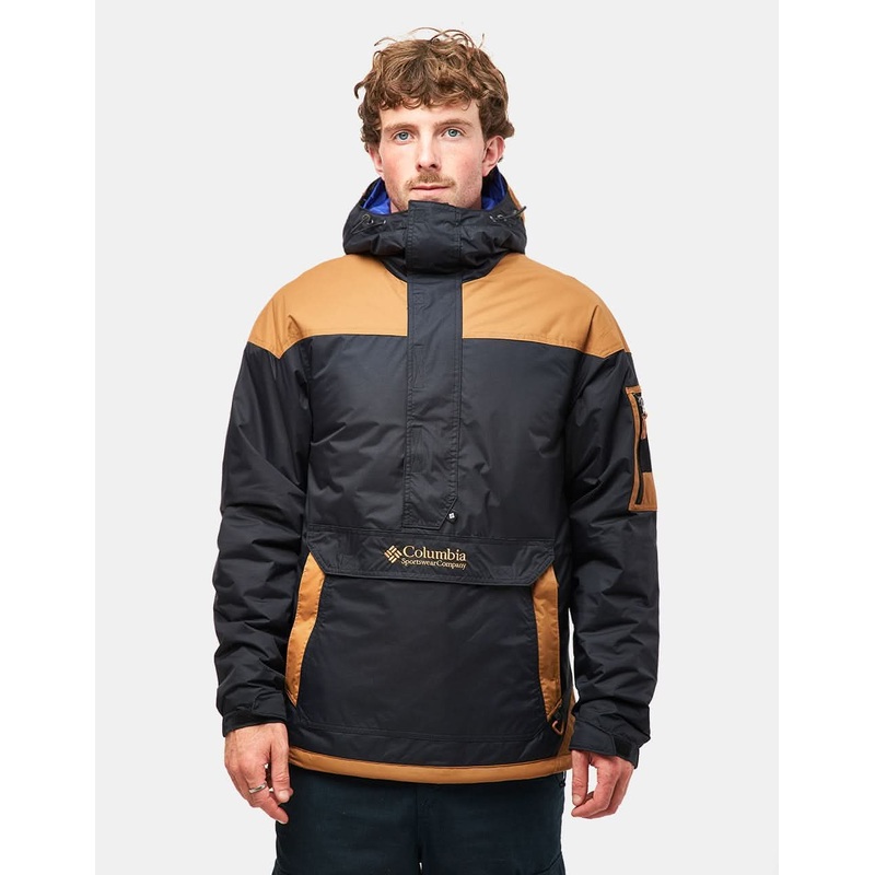 Columbia Challenger II Insulated Pullover Jacket – Black/Camel Brown