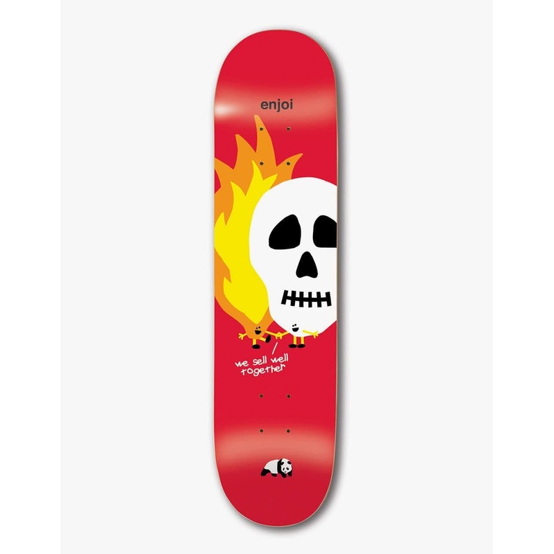 Enjoi Skulls and Flames HYB Skateboard Deck – 8.25″