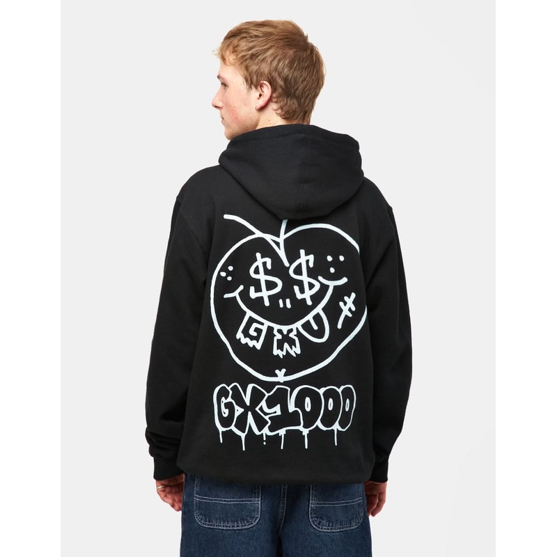 GX1000 Face Plant Pullover Hoodie – Black