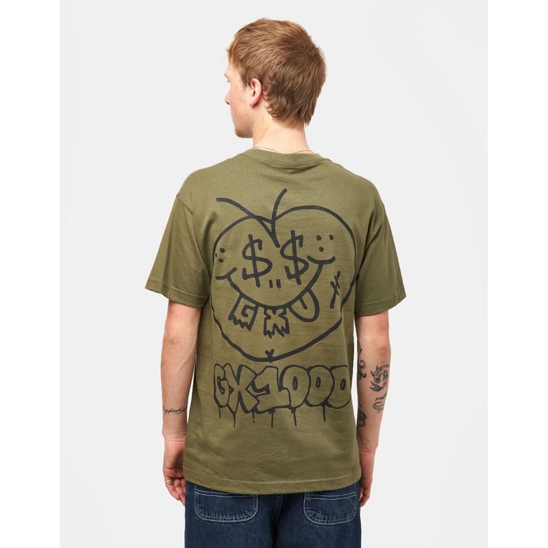 GX1000 Face Plant T-Shirt – Military Green
