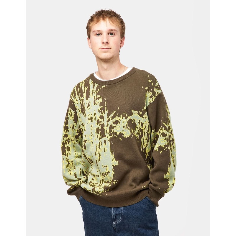 GX1000 Forest Jaquard Knit Sweater – Brown