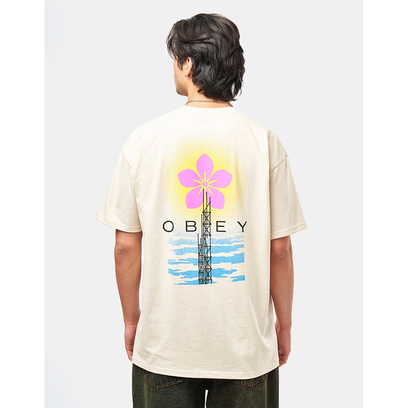 Obey Elevated Power T-Shirt – Cream