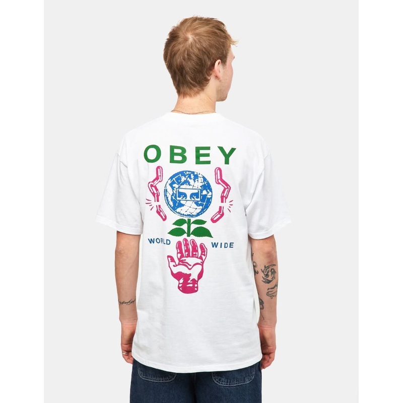 Obey Helping Hand T-Shirt – White