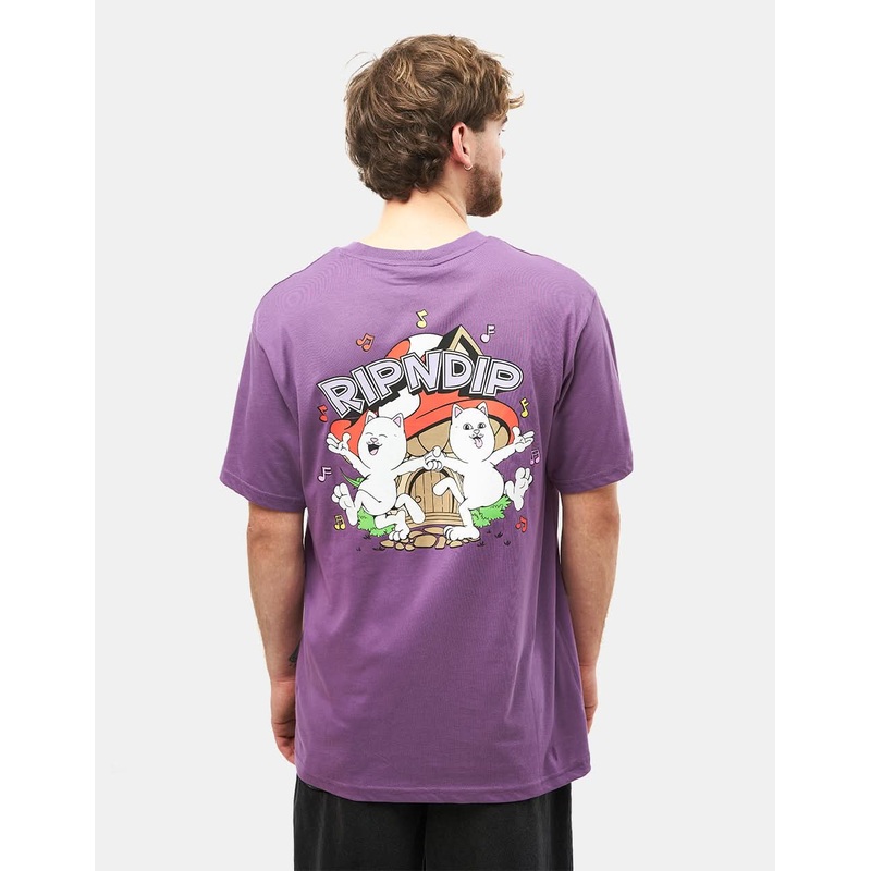 RIPNDIP Shroom House T-Shirt – Plum