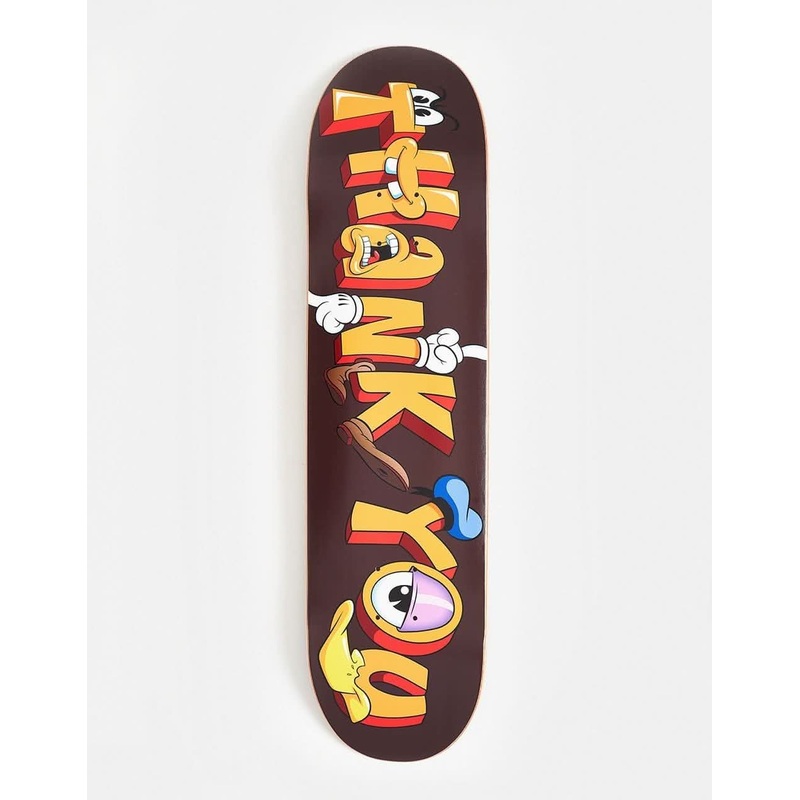 Thank You Tooned Skateboard Deck – 8″