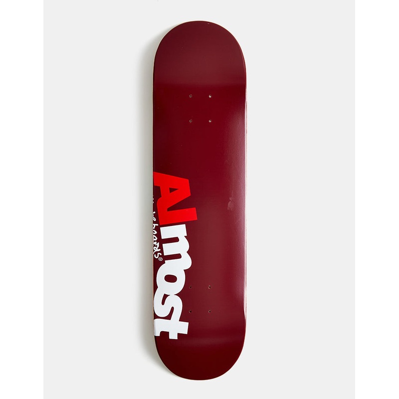 Almost Most Burgundy HYB Skateboard Deck – 8″