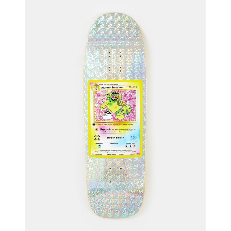 Blast Skates Super Mega Rare Mutant Smasher!!! Card Skateboard Deck – 9.5″