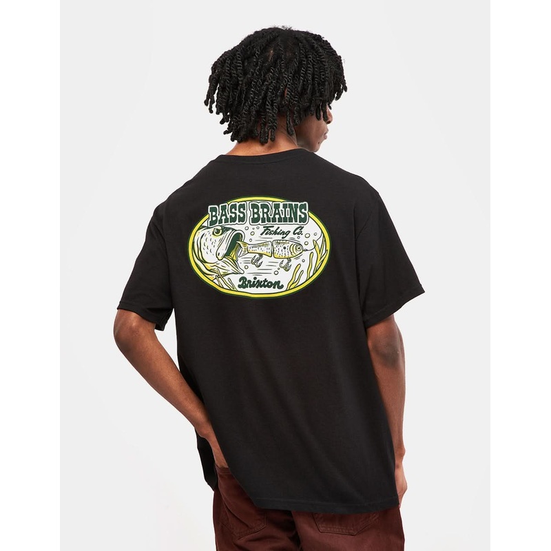 Brixton Bass Brains Swim T-Shirt – Black