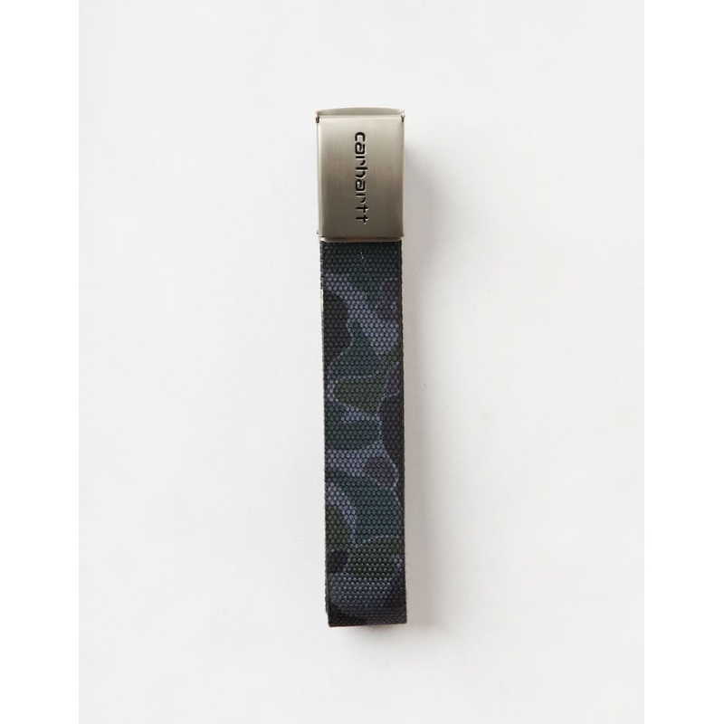 Carhartt WIP Chrome Clip Web Belt – Camo Duck-Grey