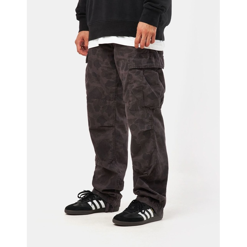 Carhartt WIP Duck Cargo Pant – Camo Duck/Green/Graphite (Garment Dyed)