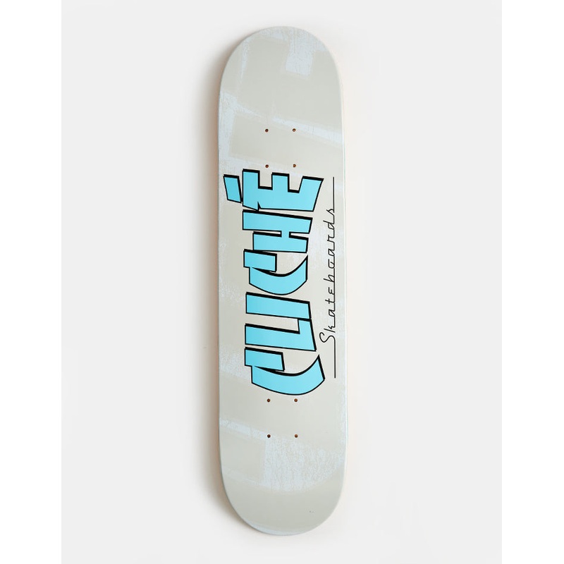 Clich Banco Blue/White RHM Skateboard Deck – 7.75″