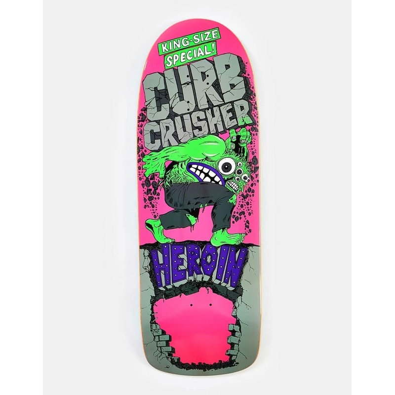 Heroin Curb Crusher XXL Skateboard Deck – 10.25