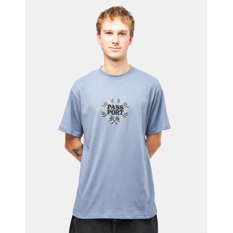 Pass Port Wattle T-Shirt – Stonewash Blue