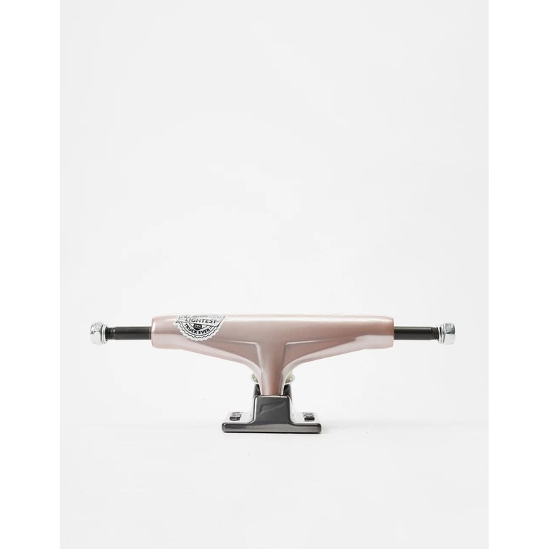 Tensor Mag Light Glossy 5.25 Skateboard Trucks – Rose Gold/Gunmetal