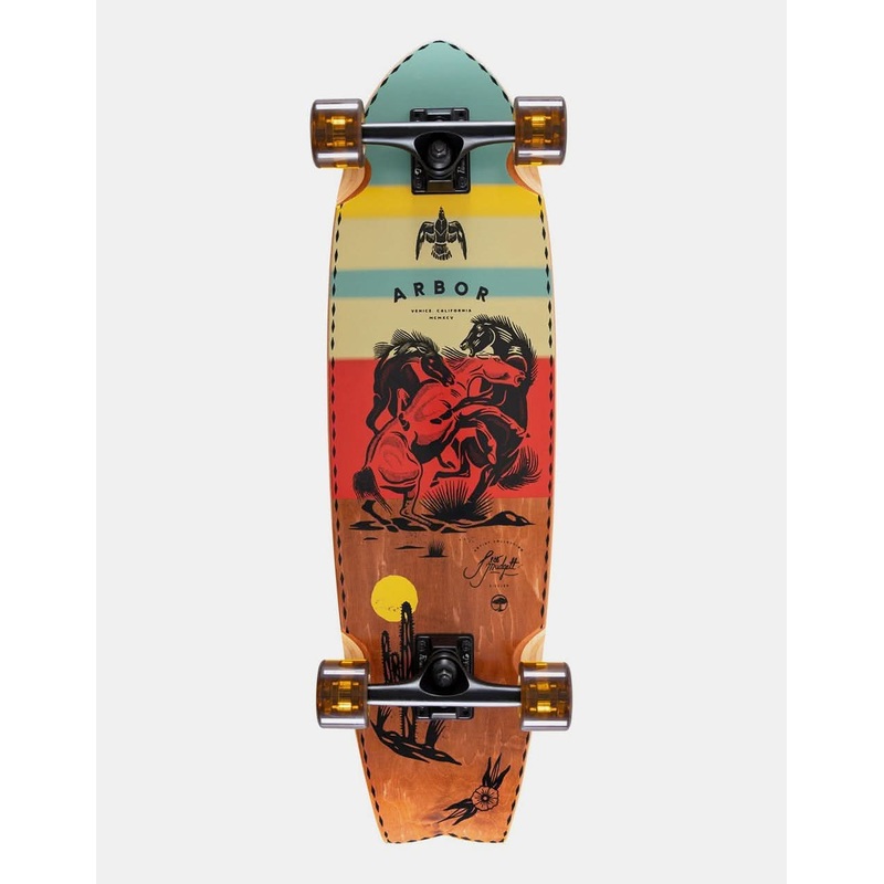 Arbor x Jess Mudget Sizzler Cruiser Skateboard – 8.625″ x 30.5″