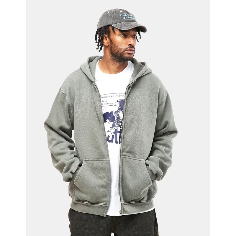 Butter Goods Breakdown Zip Hoodie – Washed Black