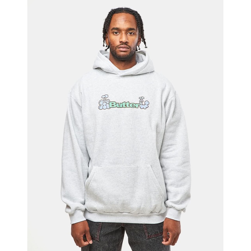 Butter Goods Bugs Logo Pullover Hoodie – Ash