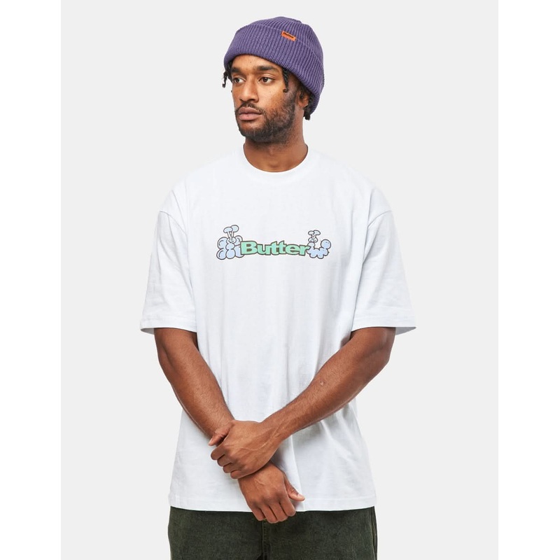 Butter Goods Bugs Logo T-Shirt – White