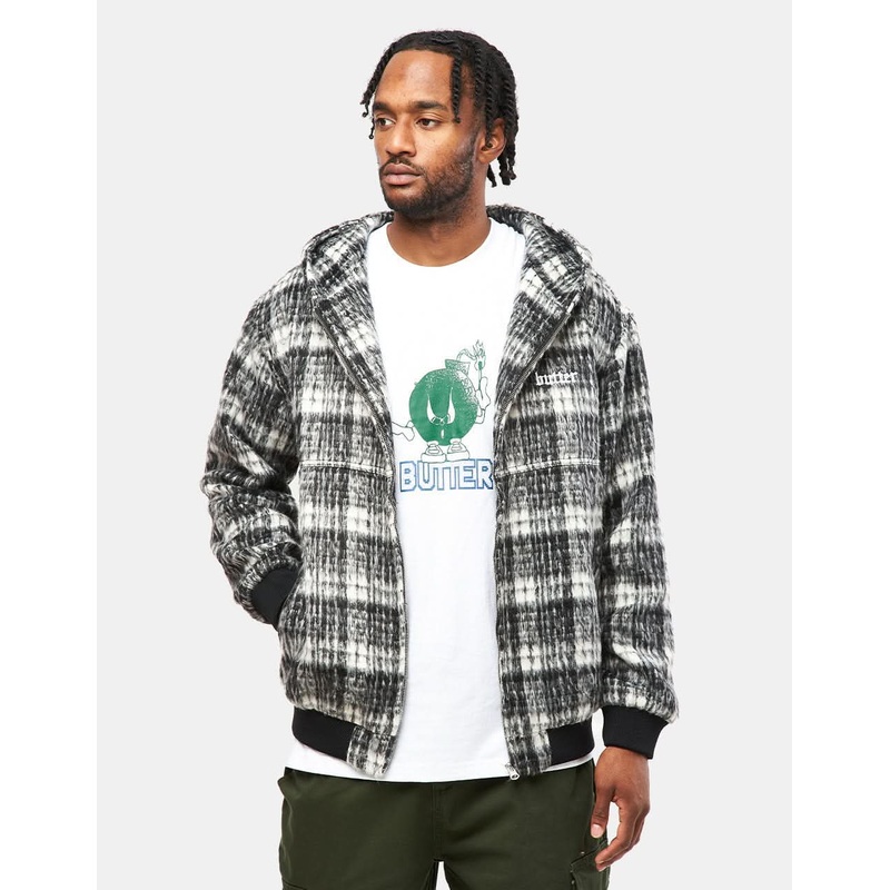 Butter Goods Heavy Plaid Work Jacket – Black/White