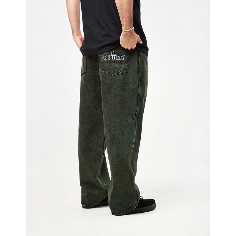 Butter Goods Lock Baggy Denim Jean – Washed Ivy