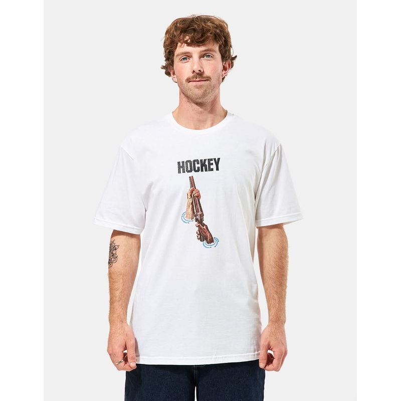Hockey Shotgun T-Shirt – White
