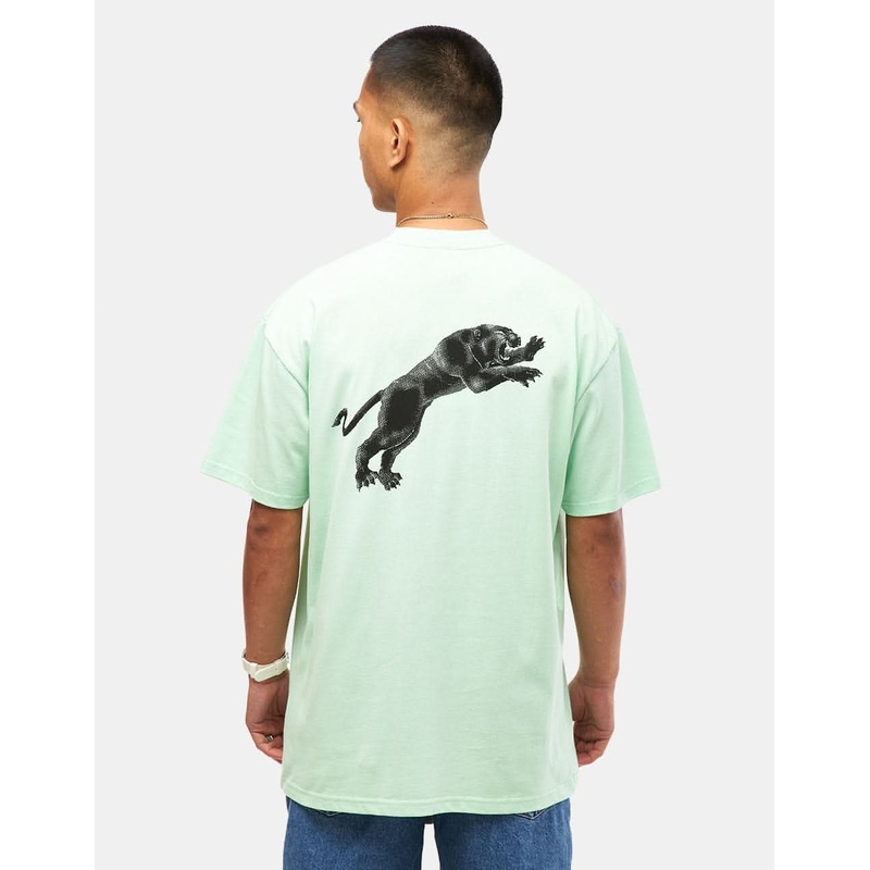 Polar Tape and Panther T-Shirt – Mint Green