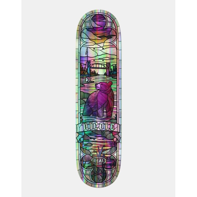 Real Nicole Cathedral Holographic Skateboard Deck – 8.38″