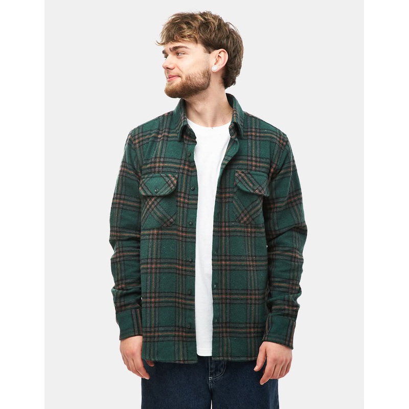 Route One Elter Flannel Shirt – Green