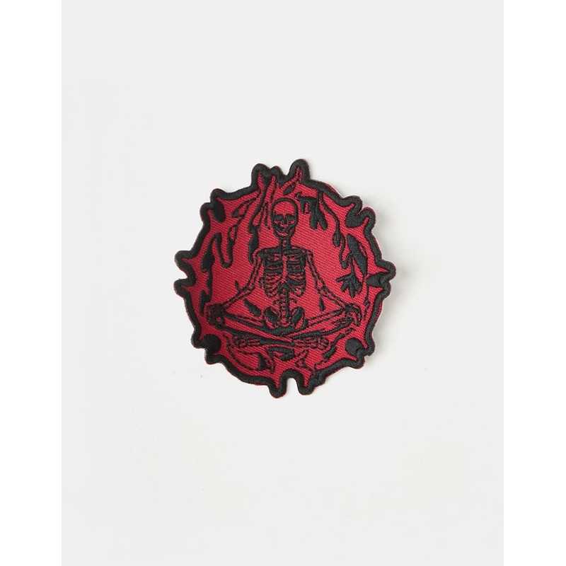Route One Inner Peace Embroidered Patch – Red