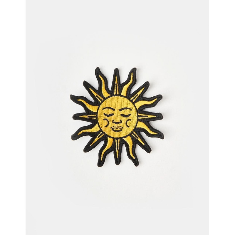 Route One Solar Embroidered Patch – Yellow
