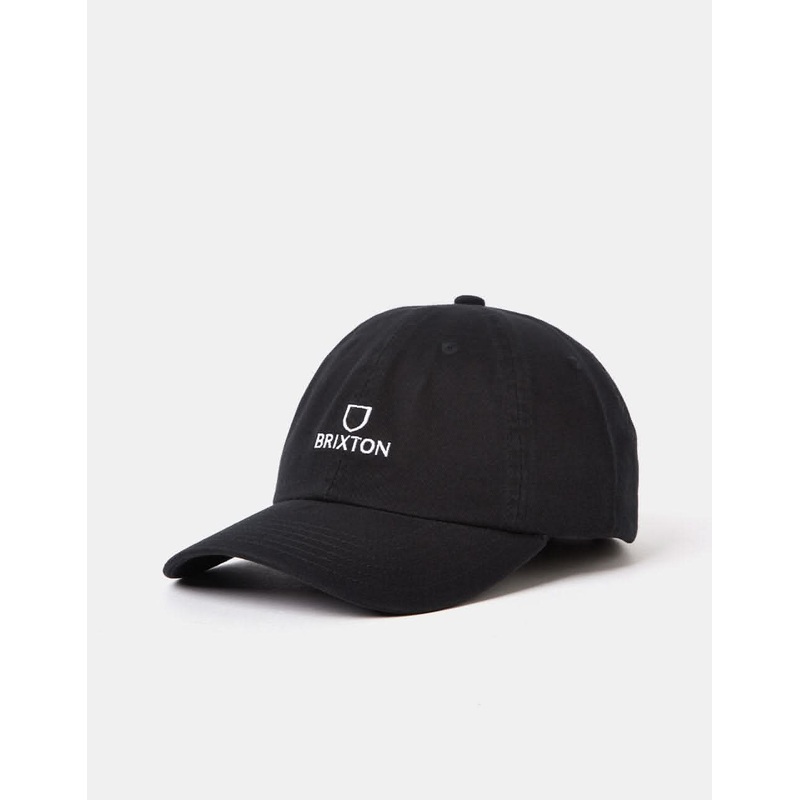 Brixton Alpha NetPlus Low Profile Cap – Black/White Rinse