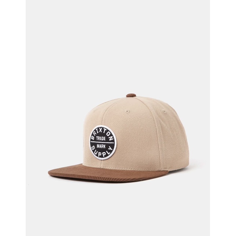 Brixton Oath III Snapback Cap – Khaki/Sepia