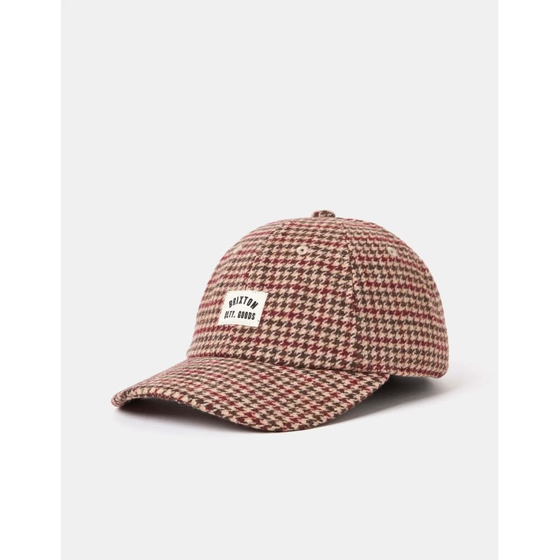 Brixton Woodburn NetPlus Low Profile Cap – Tiger’s Eye/Brown Houndstooth