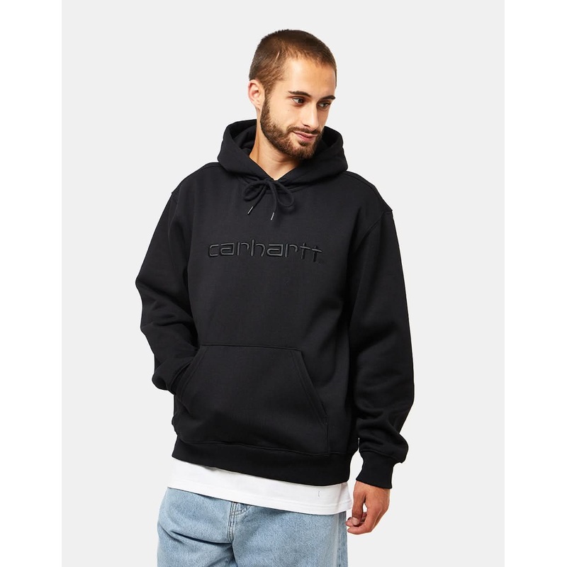 Carhartt WIP Hooded Carhartt Sweat – Black/Black