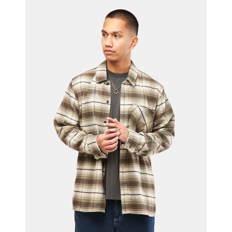 Dickies Forest Check L/S Shirt – Imperial Green